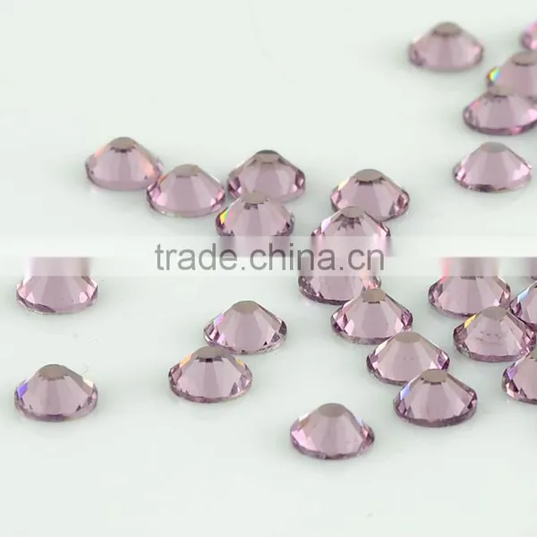 Factory Sale Non Hotfix Crystals Light Amethyst Colour Flat Back Non Hotfix Crystal Strass for Dress photo-2