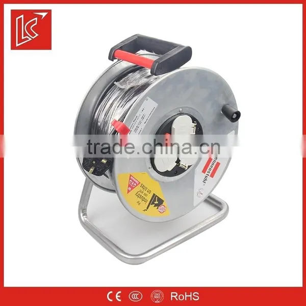 European Type 50M 16A Mini Cable Reel H05vv-f 3 Gang Socket photo-2