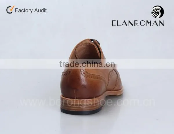 Wholesale Italian Formal Shoes Brogue Leather Shoes Men Leather Dress Shoes photo-3