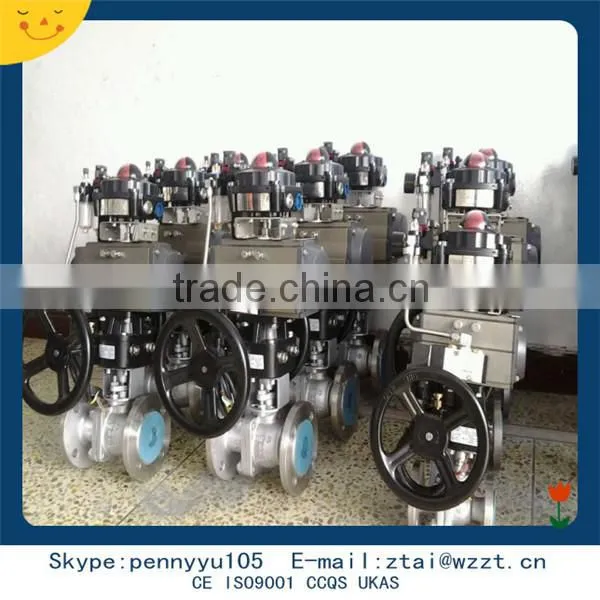 Zhitai Pneumatic With Manual Ball Valve