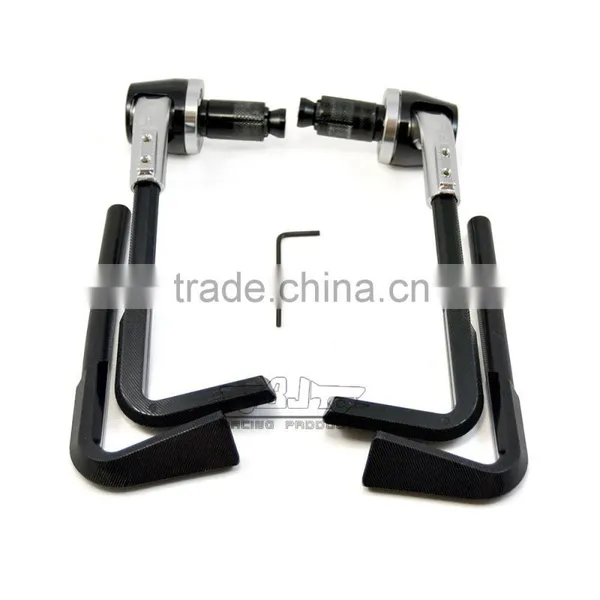 BJ-LG-003 Top Sale Silver Bent Style 7/8" 22mm CNC Motorcycle Brake Lever Guard Protectors photo-3