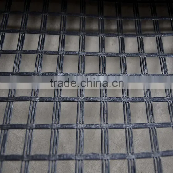 Warp-knitting High Quality Unixial Olyester Geogrid Coated PVC photo-5
