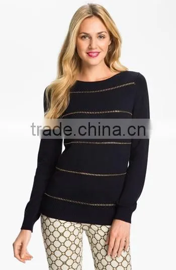Stylish Knitted Sweater for Woman Sweater/wool Sweater Design for Girl photo-4