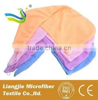 Coral Fleece Fabric Towel Shower Cap photo-6