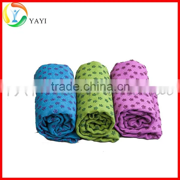 Yoga Pilates Exercise Microfiber Non Skid Yoga Mat Towel photo-3