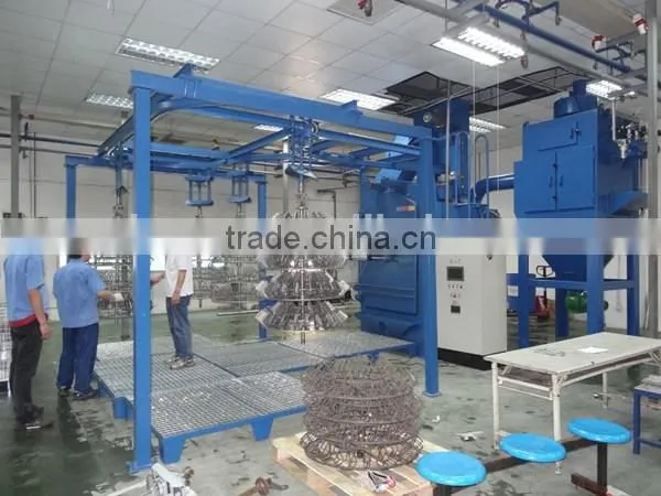 Catenary Conveyor Sandblasting Machine for Hardware Finish Pretreatment photo-3