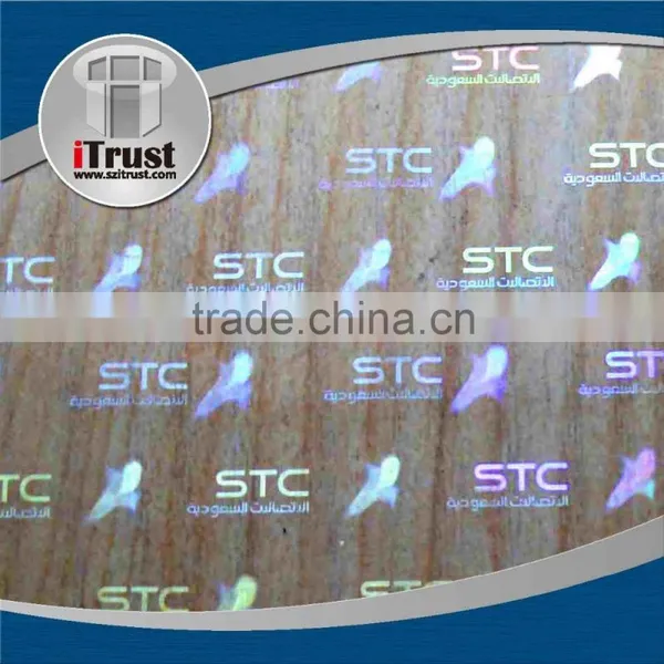 Chinese Self Adhesive Transparent Bopp Holographic Film Roll photo-2