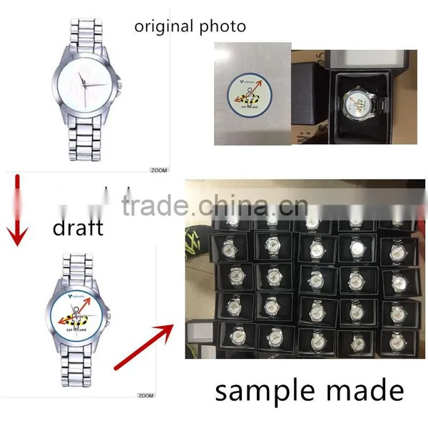OEM ODM Order Leather Strap Customized Company Logo Fashion Man Wrist Watch Custom photo-6