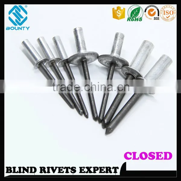 FACTORY A2 A4 304 316 STAINLESS STEEL LARGE FLANGE HEAD SEALED TYPE POP RIVETS photo-6
