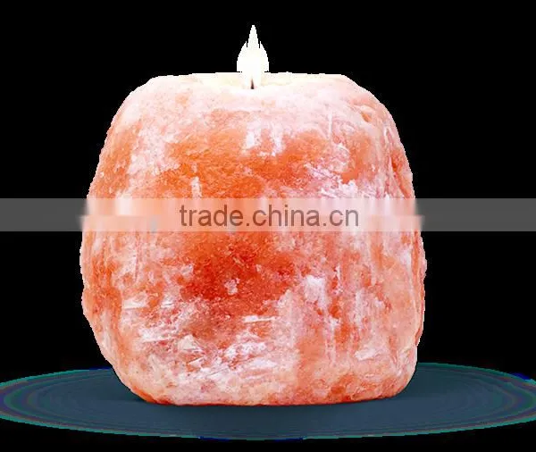 Himalayan Salt Tea Light Holder Shape 0.8 - 1.2 kg