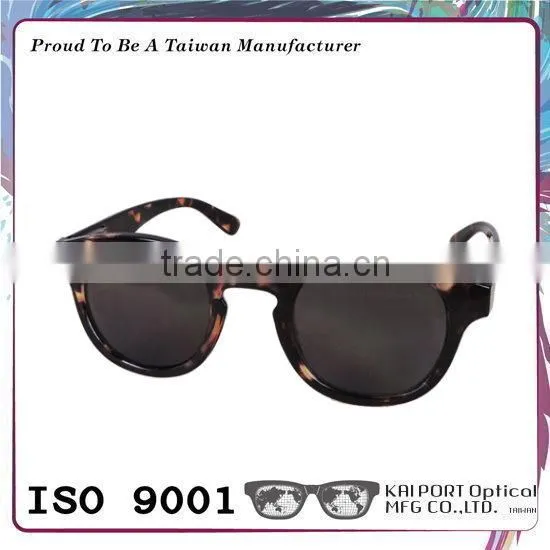 Classic Colored Women Round Retro Sunglasses Matched Flexible Spring Hinge Temple