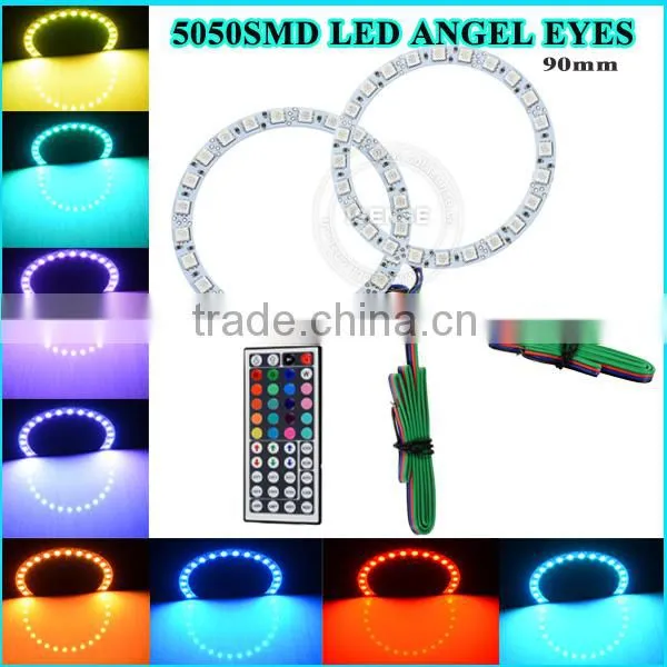 Adjustable Size Led 5050 SMD Halo Rings High Bright Angel Eyes Lamp 160mm photo-4