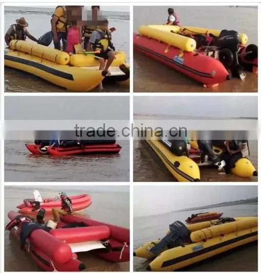 China Catamaran Inflatable Boat Fishing Boat photo-2