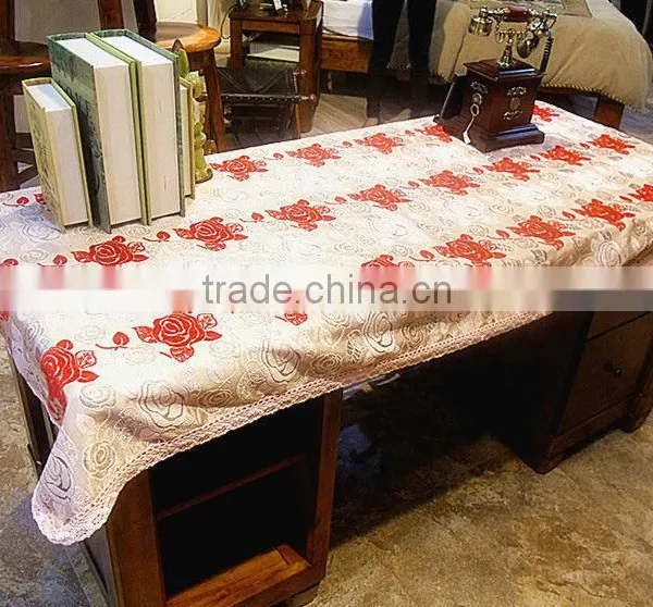 Custom Design Decorative Jacquard Chenille Tablecloth,table Cover