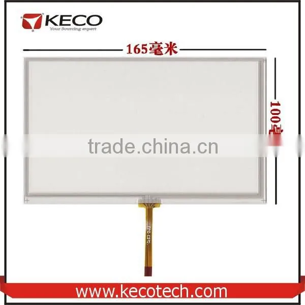 7 7.0 Inch General 4 Wire Resistive 165*100 165mm*100mm Middle Flex Cable Touch Glass Digitizer Screen