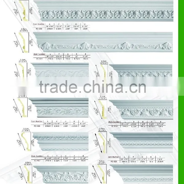 2015 High Quality Good Price Beautiful New Modern Luxury pu Cornice photo-3