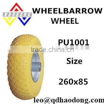 260x85 Steel Rim Trolley PU Wheels