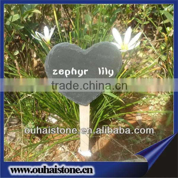 slate wooden plant marker