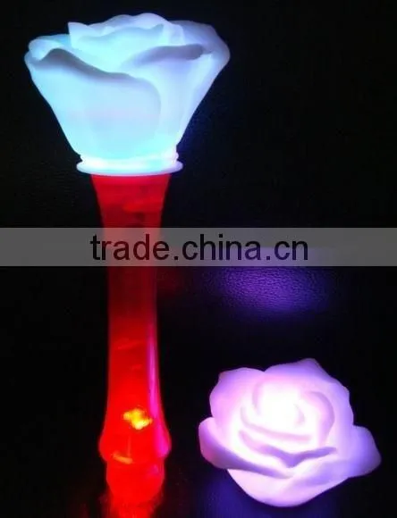 flashing multi-color led rose glow gift led rose