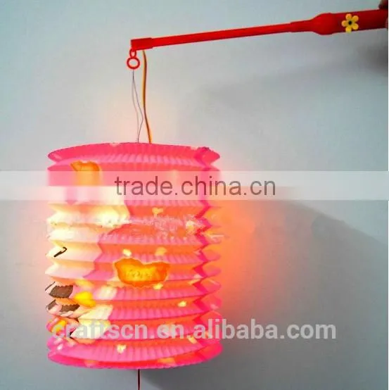 Colorful Battery Pole as Lantern Accessory