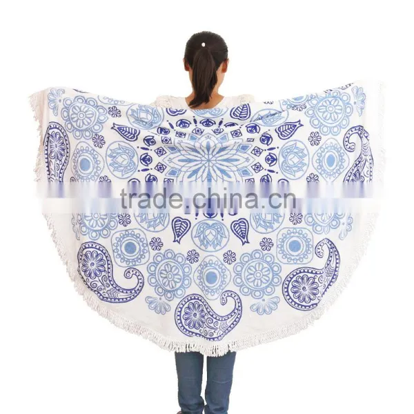 1500mm Round Beach Towels With Tassels