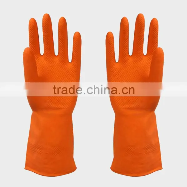 Orange Household Rubber Gloves Malaysia