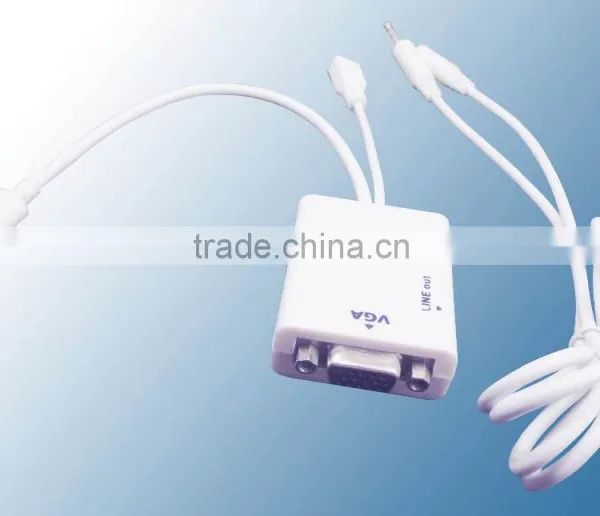 Micro USB 5 Pin MHL Adaptador VGA + Audio for Samsung Galaxy S2 Note Smart Phone photo-2
