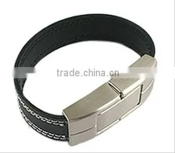 Oem Usb Flash Drive /leather Cover Bracelet Usb