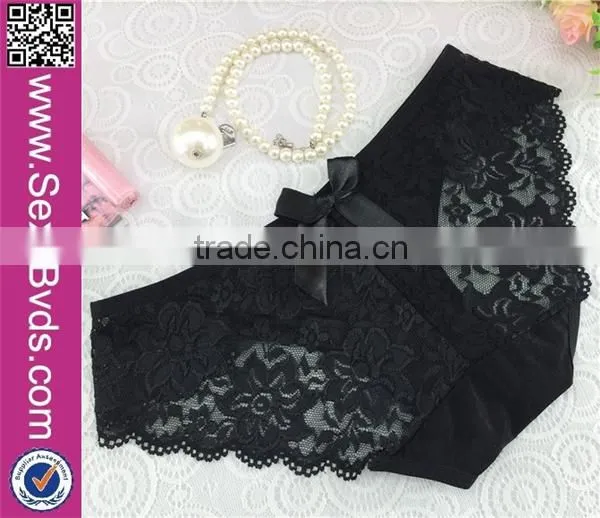 Wholesale $1Sexy Adult Black Lace Transparent Panty photo-5