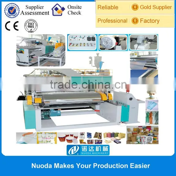 Coating of Hotmelt Chemical on Cotton Cloth Film Machine photo-6