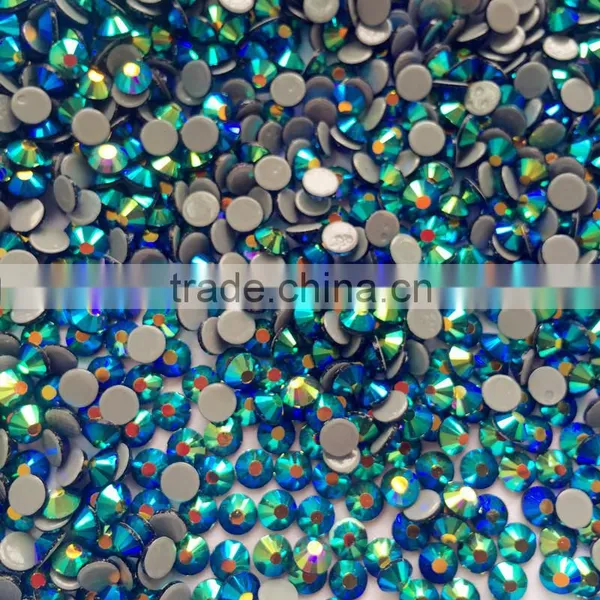Well Coatting High Quality Strong Glue 5mm Montana AB Garment Designing Hotfix Rhinestone photo-2