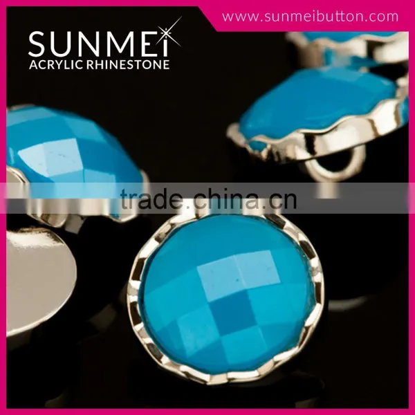Bulk Wholesale Opal Hematite Rhinestone Fashion Buttons photo-4