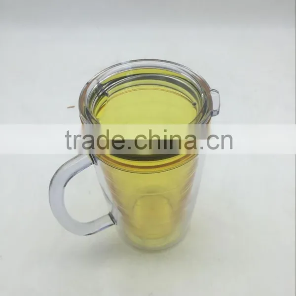 USA Best Seller Yellow 500ml BPA Free Double Wall With 20oz Tumbler Lid photo-2