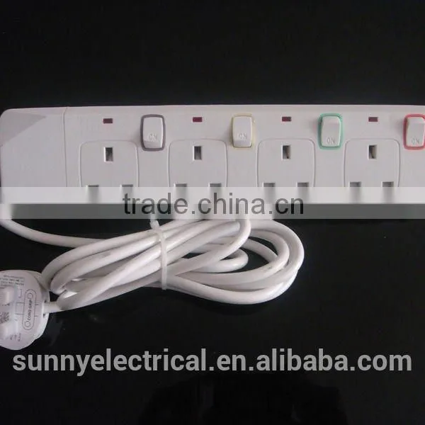 3gang Eropean Design 3 Core Electric Power Extension Sockets(2gang/3gang/4gang/5gang) photo-2
