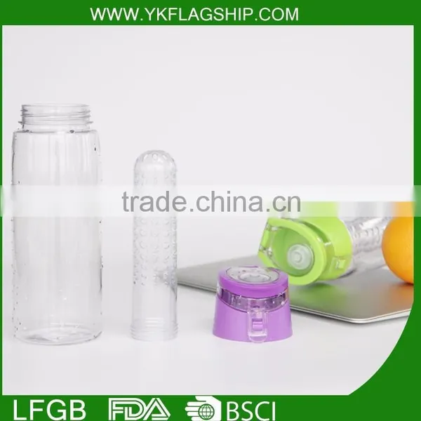 BPA Free Tritan Joyshaker Fruit Infuser Clear Water Bottle Joyshaker Weights photo-4
