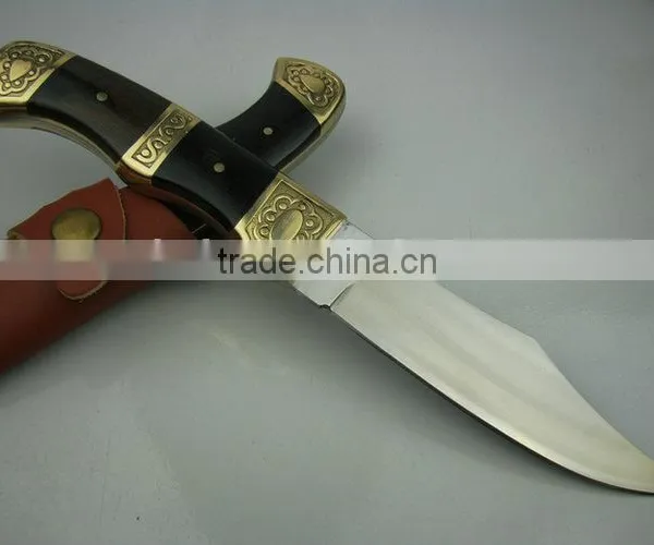 OEM Hunting Knife With Ebony/Brass Handle photo-3
