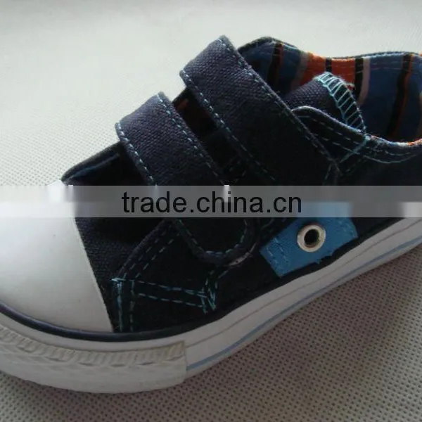 Canvas Shoes Boys' Sizes Low-cut with Two Straps with Colorful Lining