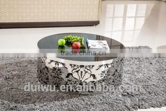 China Cheap Living Room Slick High Gloss Black Side Table photo-6