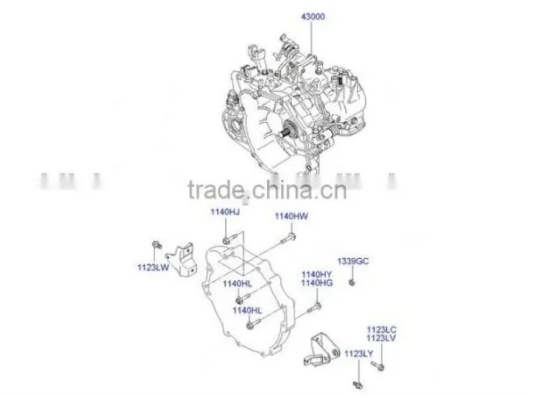 HYUNDAI Transmission Assy-manual 430003A164 HYUNDAI/KIA