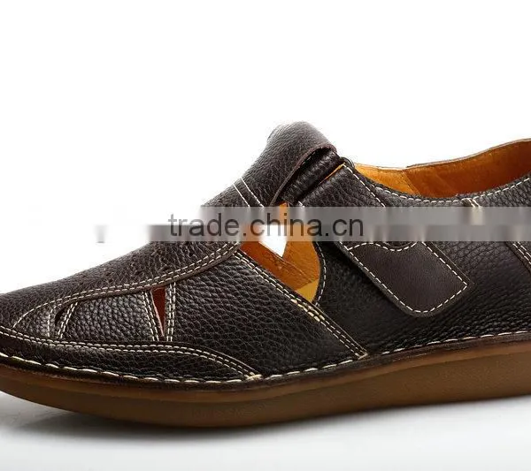 2015 Italian Handmade Men Leather Sandals photo-6