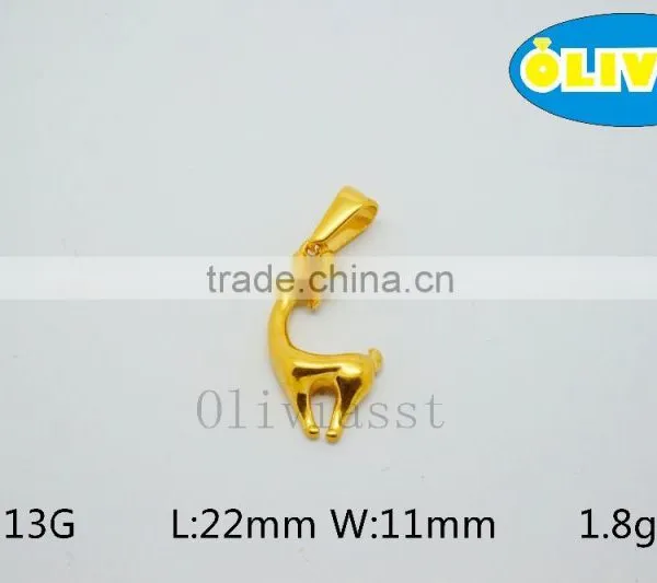 Olivia 2016 New Fashion Modern 316 Stainless Steel Cast Metal Lovely Rabbit Pendant photo-6