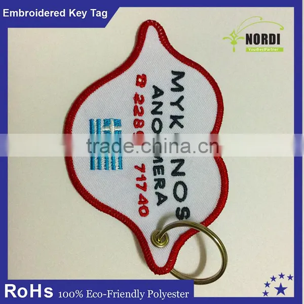 Promotional Embroidery Keychain/felt Keyring/ Fabric Key Tag/High Quality In Cheap Price photo-2