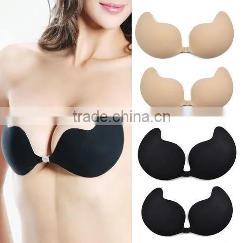 Sexy Adhesive Silicone Stick On Push Up Gel Strapless Invisible Bra Backless photo-5