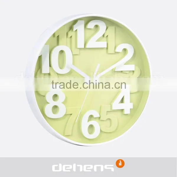 DEHENG 12 Inch Simple Plastic Wall Clock Hot Sell photo-2