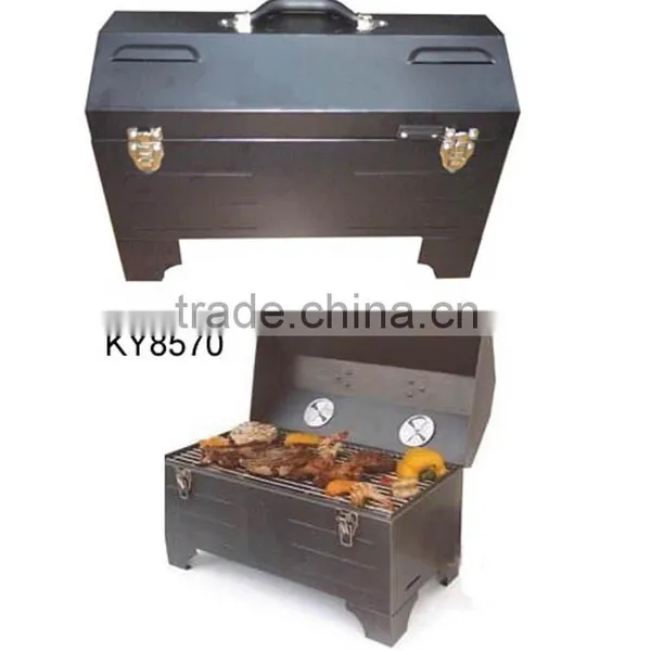 Heat Resistance Feature Portable Vertical Charcoal Grill photo-3