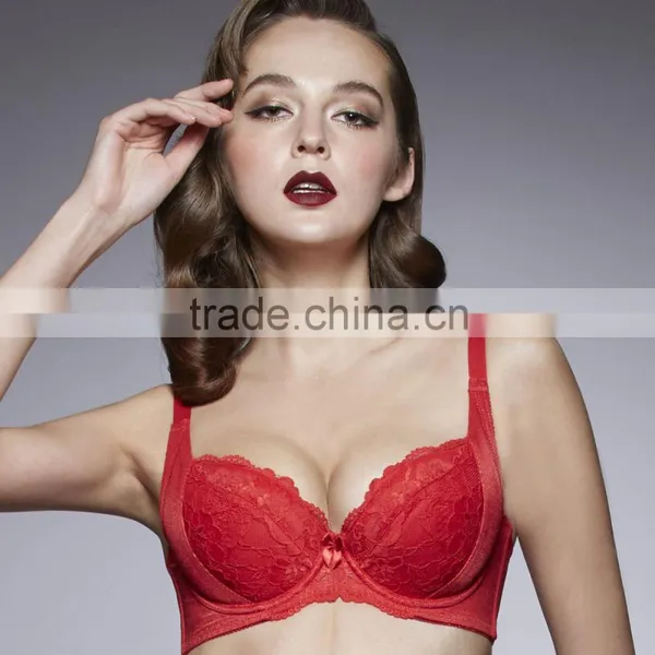 ORA2043+OFA2043 Popular Lace Odm Oem Women Ladies no Padding Underwear Push up Natural Lace Sexy Bra & Panties Sexy Bra Set photo-5