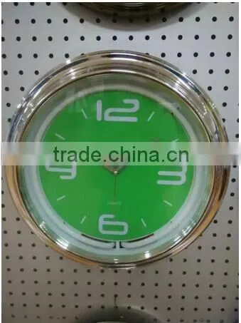 Neon Clock Neon Light Wall Clock