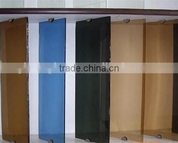 4mm 12mm Bronze , Gray , Dark Blue , Dark Green Color Coated Colored Glass for Window and Door photo-2