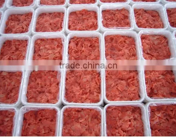 Pickled Ginger in Bags,1kg*10 Bags 20Bl/bls,2016new Crop Tender Ginger Material