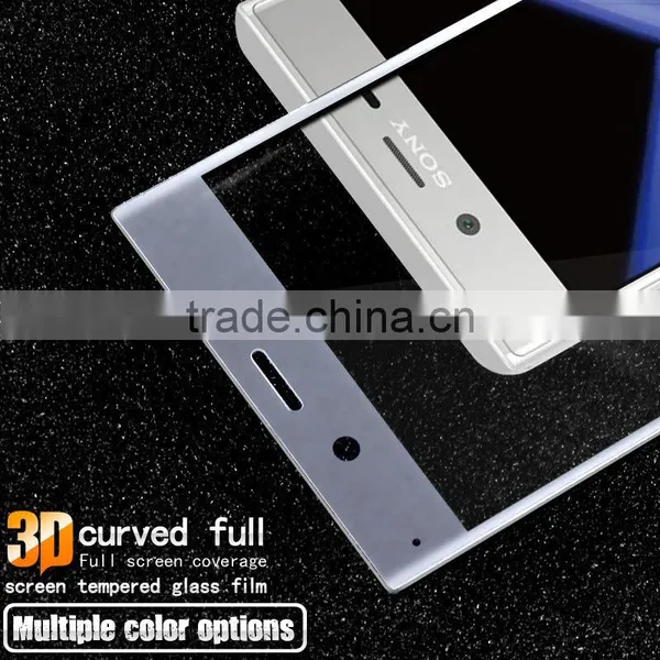 IMAK 9H 3D Curved Full Coverage Tempered Glass Screen Protector For SONY XPERIA XZ Glass Silk Print Glass 3D Glass